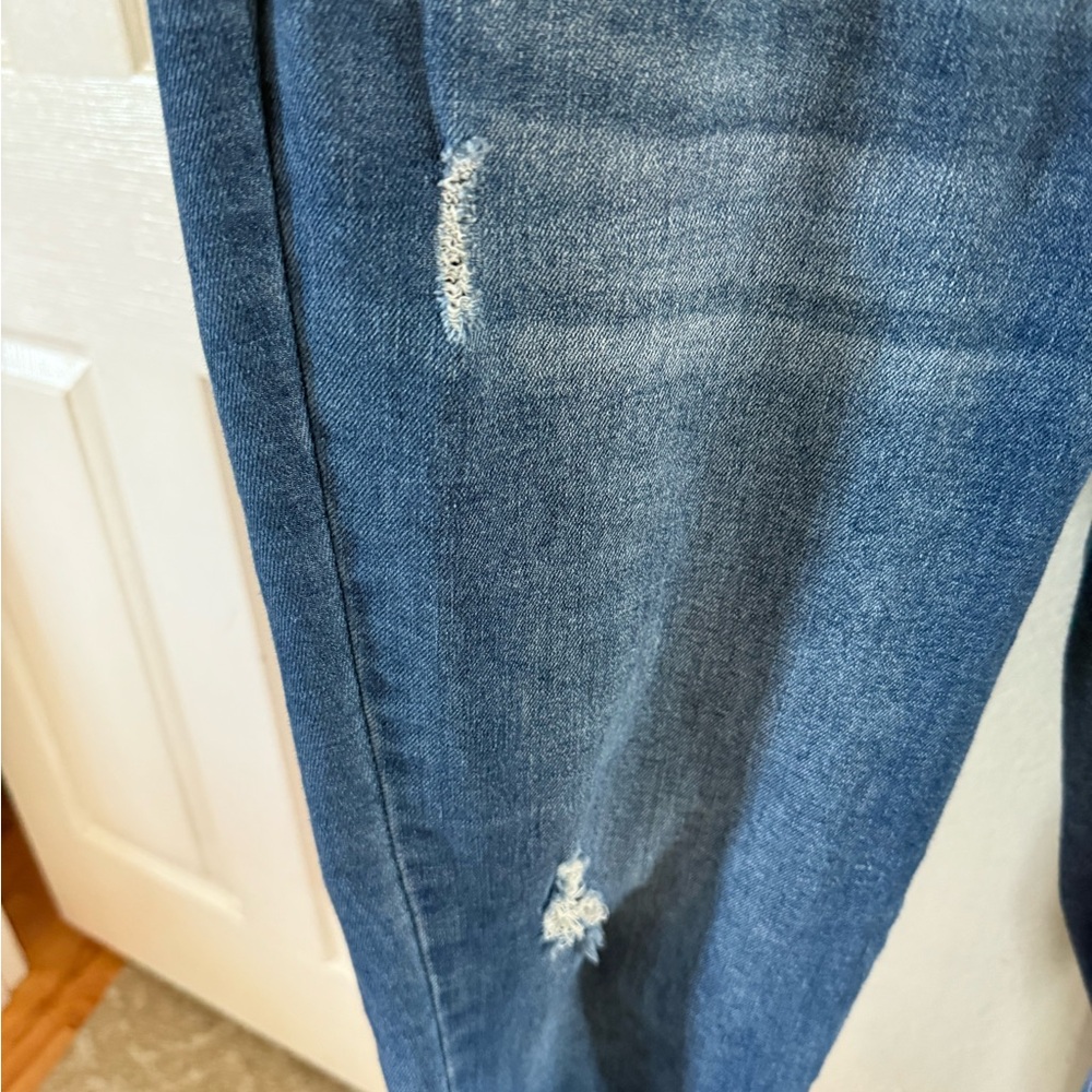 Nicole Miller Stylish Blue  High Rise Skinny Crop Jeans - Picture 3 of 5